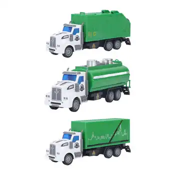 1:48 לסגת אשפה משאית צעצוע סימולציה פלסטיק השקיה דגם המכונית תברואה רכב צעצוע לילדים מתנות
