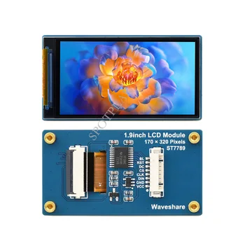 1.9 אינץ ' תצוגת LCD מודול 170×320 רזולוציה ממשק SPI IPS 262K צבעים מסך עבור Arduino/מיקרו-בקרים stm32/Pi פטל