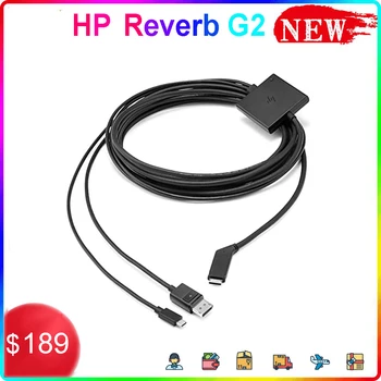 100 המקוריים של HP Reverb G2 6M כבל VR אוזניות קישור כבל חיבור כבל מציאות וירטואלית משחקי מחשב