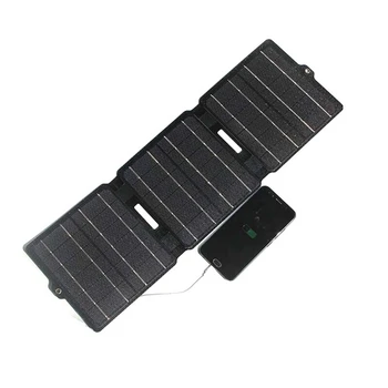100W 200W מתקפל פאנל סולארי 5V USB כפול גמיש עמיד למים מתקפל נייד פאנלים סולאריים תאים עבור הטלפון החכם הטעינה של הסוללה