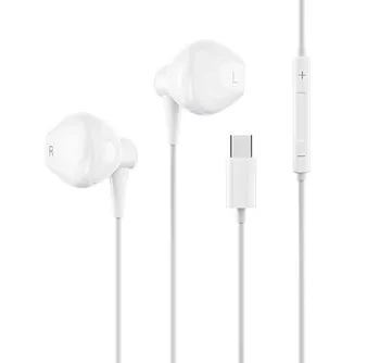 10Pcs/100 עשרות C100/C101 אוזניות מקורי אוזניות באוזן אוזניות USB C אוזניות עם מרחוק מיקרופון קופסה אוזניות עבור טלפון נייד