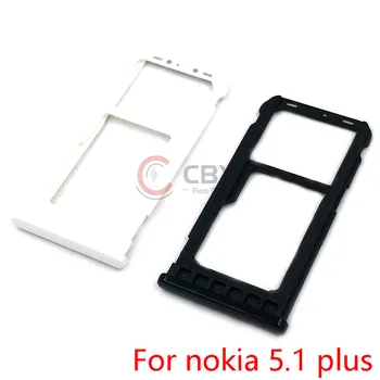 10pcs עבור Nokia 5.1 פלוס כרטיס ה Sim-מגש בעל שקע SD Repalcement חלק
