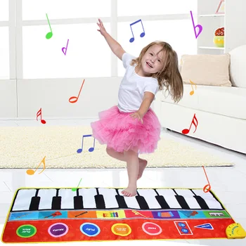 148x60CM פסנתר מחצלות, שטיחים מוזיקליים & מכשירים נשמע הילדים לגעת, לשחק משחק מוסיקלי שטיח מחצלת חינוכי למידה צעצועים