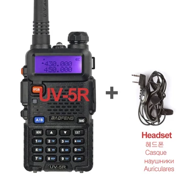 1pcs Baofeng UV-5R חובב רדיו נייד ווקי טוקי Pofung UV 5R 5W VHF/UHF רדיו Dual Band שני רדיו דרך UV5r רדיו CB