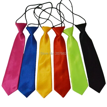 2pcs/lot ילד לקשור ילדים מותק הילד בבית הספר החתונה עניבת צוואר עניבה אלסטיות מוצק צבע אופנה חליפת תינוק פאייטים Neckwear