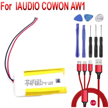 3.7 V סוללה עבור COWON IAUDIO AW1 נהיגה מקליט חדש Li-Po פולימר