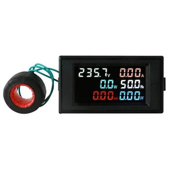 AC200-450V 100A LCD דיגיטלי פאנל Wattmeter אנרגיה כוח מד המתח מודד הנוכחי מד הזרם בתדר מחוון