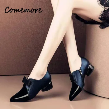 Comemore נשים מחודד בוהן באיכות גבוהה להחליק על עקבים גבוהים גבירותיי עקבים גבוהים נשים נעלי שמלה 2023 אביב Sapatos Femininos