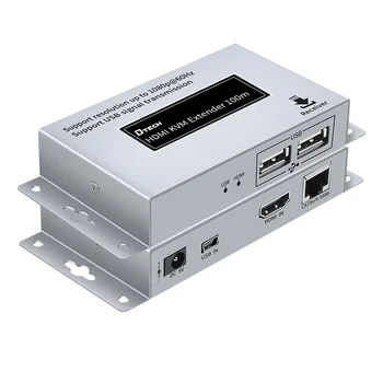 DTECH מוצר חדש HDCP1.4 1080p 4k 50 KVM USB2.0 HDMI עם IR extender