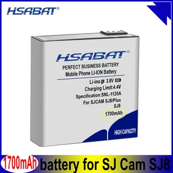 HSABAT SJ8 PRO 1700mAh סוללה עבור SJCAM SJ8 PRO עבור מצלמת SJ SJ8 פלוס פעולה המצלמה SJ8 סוללות אוויר