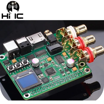 I2S קואקסיאליים אופטי אנלוגי Audio DSD HiFi DAC אודיו דיגיטלי כרטיס קול הרחבת הלוח לפענח עבור Raspberry pi 2B/3B/3B+/4