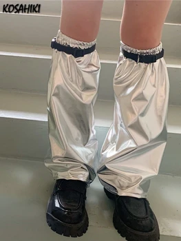 KOSAHIKI Harajuku לוליטה גותית האופנה ליידי זמן גרב Y2k אופנה ילדה הולוגרפית הרגל חם סטודנט מגניב רחוב רגל מכסה