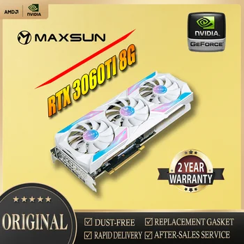 MAXSUN NVIDIA GeForce RTX3060TI 8G RTX3070 8G 8nm GDDR6 256BIT משולש אוהדים וידיאו כרטיס גרפי המשחק מפה רגילה