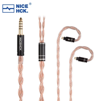 NiceHCK GCT5 Earbud להחליף חוט 5N OCC אוזניות לשדרג Earhook כבל 3.5/2.5/4.4 מ 