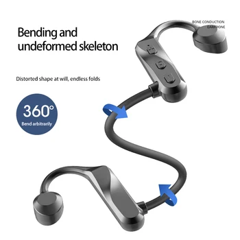 TWS K69 עצם הולכה אוזניות אלחוטיות אוזניות ספורט Fone אוזניות Bluetooth דיבורית עם מיקרופון לניהול המשחקים אוזניות