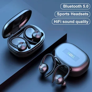 TWS R200 אוזניות Bluetooth נכון אלחוטי סטריאו אוזניות ספורט אלחוטיות אוזניות אוזן וו עמיד למים אוזניות עם מיקרופון
