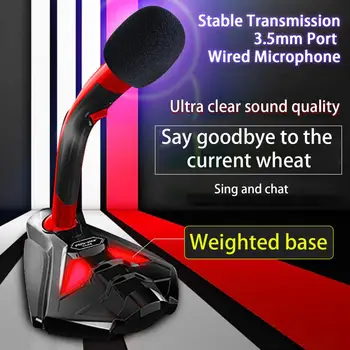 USB מיקרופון עבור מחשב נייד, מחשבים מתכוונן סטודיו שירה המשחקים הזרמת Mikrofon סטנד מיקרופון עם בעל שולחן העבודה