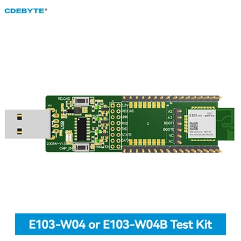 WiFi סדרתי שרת בדיקת לוח UART תמיכה TCP/UDP/MQTT/HTTP CDEBYTE E103-W04 שחפת USB ממשק קל לשימוש E103-W04