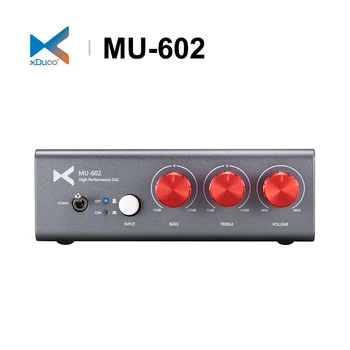 XDUOO MU-602 MU602 ביצועים גבוהים מפענח High-end Digital DAC עבור מגבר 192Khz/24Bit עצמאי כרך שני יציאות RCA