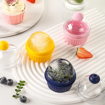 YOMDID עוגה בצורת כדור קרח להכנת קוקטייל וויסקי כדור קרח להכנת קרח הוקי קרח קוביות de moldes silicona אביזרים למטבח