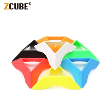 ZCube קוביית הקסם מחזיק מעמד 10pcs/ סט צבעוני Stickerless בסיסי בעל 2x2x2 3x3x3 4x4x4 5x5x5 מקצועי Cubo Magico