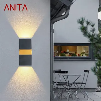 ·אניטה חיצוני וול אור עכשווי מנורת LED עמיד למים פמוטים הביתה דקורטיביים על מדרגות המרפסת.