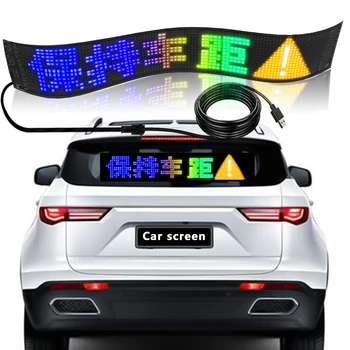 בקרת יישום גמיש LED לוח הסימן לתכנות הודעות גלילה LED תצוגת סימן עבור מכוניות תצוגה דיגיטלית LED Matrix לוח