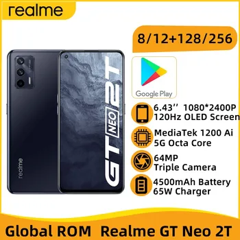 גלובל ROM realme GT ניאו 2T 8GB 256GB טלפון נייד 6.43