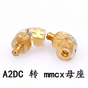 זוג אוזניות Plug עבור A2DC זכר MMCX נקבה ממיר מתאם