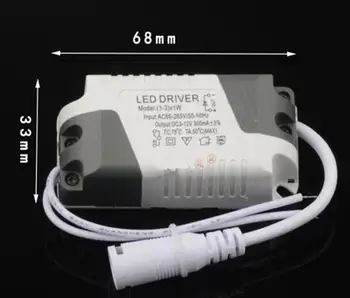 חדש LED Driver 1-3W AC85-265V DC 300mA תאורה שנאי על לוח LED אור / Downlight / אור הזרקורים נהג ביצועים טובים!