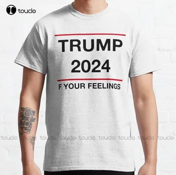 חדש טראמפ 2024 טראמפ 2024 הדגל האמריקאי הקלאסי חולצת כותנה חולצת טריקו ספורטיבית, חולצות נשים מותאמות אישית Aldult נוער יוניסקס