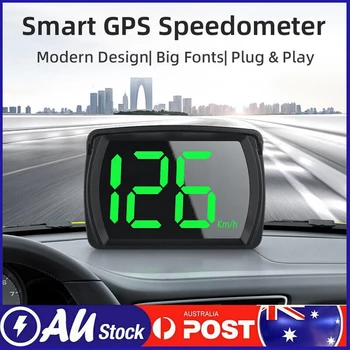 חדש מכוניות מיני GPS HUD USB Head-Up Display דיגיטלי מד המהירות Plug And Play גופן גדול קמ 