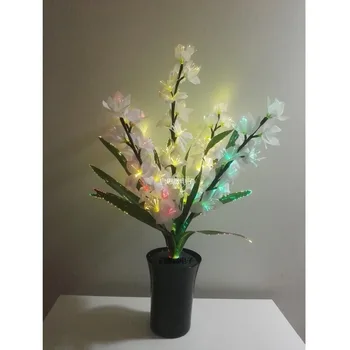 חם מכירת פרחים מלאכותיים פרזיות צמחים מלאכותיים ענף עץ משי פרחים הביתה מסיבת חתונה קישוט פרחים מזויפים