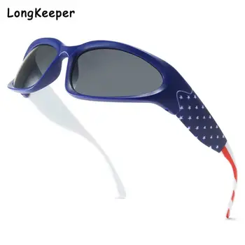 יום העצמאות אופנתי חדש אופנה Y2K טיולי אפניים משקפי שמש ספורט גברים Steampunk הדגל האמריקאי משקפי שמש נשים Uv400 משקפי שמש