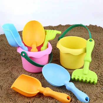ילדים החוף של סט צעצוע ילדים שופכת חול להתיז סט צעצוע החוף דלי חפירה משחק חול כלים