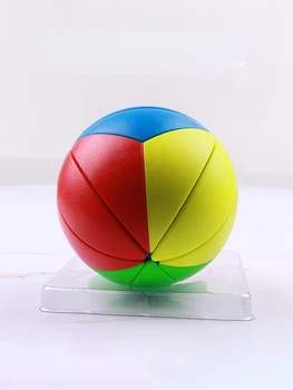 כדור קסם קוביות מיוחד בצורת לא סדיר קסם קוביות חלבית צבע מוצק בצורת כדורגל פאזל תלמיד צעצועים