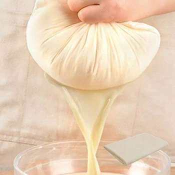 כותנה גזה גזה עבור DIY טופו, גבינה עטוף בד חמאה גבינה להכנת בירה מאלט בד מסנן מזון מסננת גזה 100*120 ס 