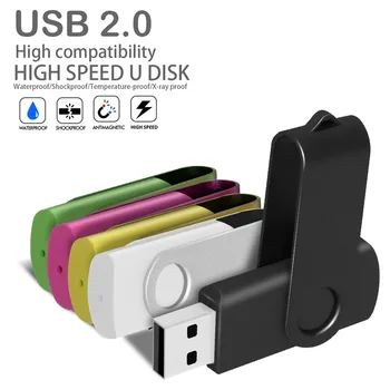מותאם אישית לוגו מתכת כונן עט 4GB 8GB 16GB 32GB usb כונני פלאש usb מקל זיכרון במהירות גבוהה Pendrive 64GB USB 2.0 דיסק U