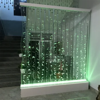 מים מסך אקריליק אמבטיות קצף וילון S בצורת מחיצה במסדרון אקווריום אקווריום התאמה אישית
