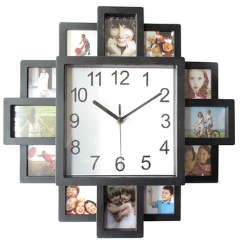מסגרת תמונה שעון קיר חדש Diy מודרני Desigh אמנות התמונה השעון בסלון עיצוב הבית Horloge