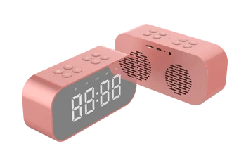 ניידת גבוהה איכות צליל השעון המעורר Bluetooth אלחוטית בבית רמקול מיני led שעון