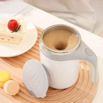 עצלן חכם מערבל מגנטי מסתובב בלנדר אוטומטי ערבוב קפה כוס חלב לערבב כוס USB לטעינה מחמם בקבוק מארק גביע חדשה