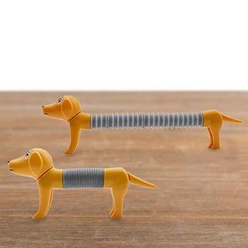 צינורות חושי צעצועים צינור אביב צעצועים לכלב למתוח הכלב צינורות צינור בסדר מיומנות מוטורית תינוק צעצוע מתח, חרדה הקלה